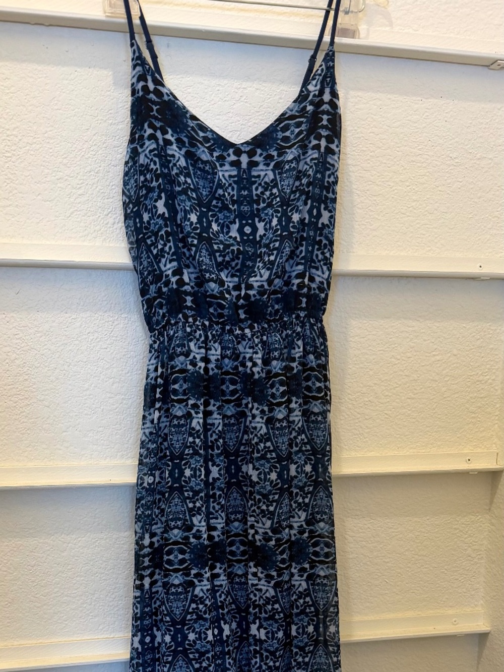 Abercrombie & fitch Blue and white floral maxi dress